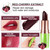 BINGBRUSH Aloe vera Color Changing Lipstick,Moisturizer Long Lasting Lip Care Magic Lip Gloss,Makeup Lipstick Set (2 Pcs Red Cherries, 2 Count (Pack