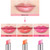 evpct 3Pcs Peach Strawberry Orange Color Changing Change Lipstick Lip Balm Set for Women Korean Magic Lipstick Color Change Changing Lip Tint Tinted
