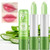 firstfly 2 Pack Aloe Vera Lipstick, Long Lasting Nutritious Lip Balm Lips Moisturizer Magic Temperature Color Change Lip Gloss