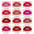 LAMUSELAND Wholesale 12Pcs Travel Suit Waterproof Long Lasting Matte Lip Gloss Sample Size Liquid Lipstick Makeup Set