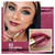 Oulac Burgundy Lipstick for Women with Metallic 3D Shine Lightweight Hydrating Formula, High Impact Lip Color, Vegan Beauty, Full Coverage Lip Makeup