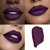 Mynena Deep Plum Purple Matte Liquid Lipstick | Long-Lasting Comfort | Smudge-Proof Transfer-Resistant | Full Coverage Non-Drying | Vegan & Cruelty-F