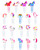 YETOOME 19 Pcs Cute Bookmark Paper Clips Cartoon Silicone Bookmarks with Colorful Paperclips for Kids School Teacher Office Supply Student Stationery