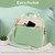 Bible Cover Case for Women with Zippered Pocket and Handle - Green Bible Bag with Shoulder Strap and Detachable Pen Slot