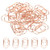 MECCANIXITY Paper Clip Star-Shaped Cute Decorative Fun Clips Bookmarks 0.9 Inch Rose Gold for Organize Office Home, Pack of 20
