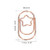 MECCANIXITY Paper Clip Star-Shaped Cute Decorative Fun Clips Bookmarks 0.9 Inch Rose Gold for Organize Office Home, Pack of 20