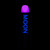 Moon Glow - Blacklight Neon UV Lipstick 0.16oz - Pastel Lilac  Glows brightly under Blacklights/UV Lighting!
