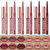 Petansy 12Pcs Lip Liner and Lipstick Set, 6 Colors Matte Liquid Lip Sticks + 6 Matching Smooth Nude Lip Liner, All in One Waterproof Long Lasting Lip
