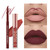 Petansy 12Pcs Lip Liner and Lipstick Set, 6 Colors Matte Liquid Lip Sticks + 6 Matching Smooth Nude Lip Liner, All in One Waterproof Long Lasting Lip