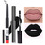 AMY'S DIARY 2pcs Black Matte Lip Liner and Lipstick Makeup Set, Black Lip Stain and Lip Liner Long Lasting Waterproof Set Dark Lipstick&Lip liner Mak