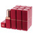 Allwon 10Pcs Red Empty Lipstick Tubes DIY Lip Balm Container (Square Tube)