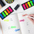 NUOBESTY 10Sets of Neon Page Marker Arrow Stickers Colored Index Tabs Flags Bookmarks Sticky Notes for Home Office Students