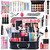 Pure Vie All-in-One Holiday Gift Makeup Set Cosmetic Essential Starter Bundle Include Eyeshadow Palette Lipstick Concealer Blush Mascara Foundation F