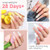 UNA GELLA Extra Long Tapered Sqaure Nail Tips Full Cover 504pcs No C Curve Clear Gel Nail Tips XXL Long Straight Nails Tips Acrylic Nails Square Gel