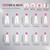 krofaue 500PCS Soft Gel False Nails Tips - Half Cover Acrylic Nail Tips 10 Sizes Lady French Style Acrylic Artificial Tip Manicure with Box for Nail