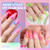 Beetles Neon Gel Nail Polish Set, 6 Colors Summer Jelly Gel Polish Kit Sheer Hot Pink Green Orange Purple Blue Yellow Translucent Effect Soak Off UV