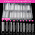 HNYYZL Extra Long Square ABS False Nail Tips, 240Pcs Kit with C Curve, Nail Glue, File for Salon Home DIY