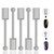 JERCLITY 5 Pieces Nail Magnet Stick Cat Eye Magnet Tool Double-Headed Nail Art Magnet Stick Set Magnet Wand Strong Magnet Stick for Home DIY, Salon,