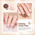 beetles Nude Gel Polish Set - Skin Tones Collection Nude Brown Neutral Polish 6 Colors Gel, Polka Dot Nails Design Soak off Uv Led Lamp Needed Manicu