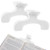 MBAIYO 2Pcs Transparent Book Clip, Book Page Holder Opener Reading Teaching Aid Music Books Fixing Clips Page Marker Accessories for Teachers Office
