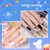 Beetles 2Pcs No Wipe Gel Top Coat and Base Coat Set, High Gloss Clear Long Lasting Base and Top Coat, Soak Off Nail Art DIY at Home