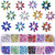 TecUnite 1200 Pieces 12 Colors Shiny Nail Rhinestones Horse Eye Nail Rhinestones Flat Back Gems Decorations Supplies with Box Face Art Gem Jewel for