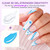 Makartt 3D Gel Nail Art: Clear 3D Painting Gels for Chrome Powder, 3D Sculpting No Wipe for Gel Nail Polish, 3D Carving Drawing Gels for Nails Art at