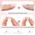 Yokilly Natural French Acrylic False Nails Kit Including 12 Different Size Short Press on False Nails,Pink White Nails Tips Sets with Nail Glue Stick