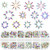 WILLBOND 12 Styles 360 Pcs Rhinestones Nail Art Gems,Multi Shapes 3D Glass AB Crystal Flat Back Mix Sizes Crystal Charms Gem Stone Jewelry Diamond fo