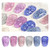 GAOY Jelly Glitter Gel Nail Polish Set of 6 Colors Including Pink Green Blue for Nail Art DIY Manicure and Pedicure at Home