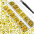 2000 Pcs Lemon Yellow Crystal Rhinestones Bulk for Crafting 6 Sizes Flatback Round Bedazzling Nail Gems with Tweezer Picking Pen for Art Makeup Cloth
