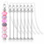 bohuiz 8 Pcs Beadable Bookmarks DIY Metal Blank Bar Modern Bookmark DIY Bookmarks Craft Jewelry Pendant Charm Gift for Book Lovers Student Teacher Of