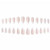 Foccna French Press on Nails Medium, Pearl White Fake Nails Almond Acrylic False Nails, Artificial Nails for Women and Girls 24 pcs