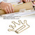 100Pcs Crown Shape Paper Clips Gold Creative Bookmarks Note Clip Marking Document Organizing Clip Stationery Supplies(#1)
