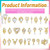 Maitys 52 Pcs Gold Nail Charms Gems Rhinestone Luxury 3D Heart Crystal Pendant Bulk Alloy Nail Tip Dangle Jewels Metal Pearl Diamond Flower Studs for