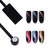 SILPECWEE 2 Pcs Double-Head Nail Magnet, Magnetic Gel Nail Polish, 3d Cats Eyes Magnet for Nails, DIY UV Gel Cat Eye Manicure Magnets Wand Design Too
