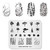 Rolabling Tropical Scenery Nail Art Stamping Plates - Stamping Templates Image Plate Stencil Tool (NA018)