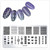 WOKOTO 6Pcs Nail Art Stamping Plates Kit Geometry Animal Flower Image Templates Stamping Nail Tools Stencils Plates For Women Nail Art Plates