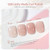 GAOY Jelly Nude Pink Gel Nail Polish, 16ml Sheer Natural Brown Translucent Color 1302 UV Light Cure Gel Polish for Nail Art DIY Manicure and Pedicure