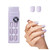 KISS imPRESS Color Press-On Manicure, Gel Nail Kit, PureFit Technology, Short Length, Picture Purplect, Polish-Free Solid Color Mani, Includes Prep