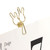 Rabbit Paper Clips, 20 Pieces Gold Easter Bunny Bookmarks, Page Markers, School Office Supplies