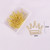 100Pcs Crown Shape Paper 30 Gold Crown Paper Clips, Crown Paper Clips Clips Gold Bookmarks Note Clip Marking Document Organizing Clip Stationery Supp