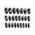 CB 48 Pcs/ 2-Boxes Set Long Ballerina Shape Coffin Square Full Cover Fashion Press-On Fake Nails Acrylic DIY Nail Kit Artificial Nail Tips (Set-A)