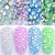DAODER 4pack Sparkly Opal Rhinestones for Nails 3D Nail Art Rhinestones Kit Crystal Diamond Rhinestones and Charms Nail Decoration Flatback Gems Ston