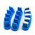 Rolabling 3 pcs False Nail Art Tips Practice Display Stand Tool with 10 pcs False Nail Tips for Gel Nail Polish DIY Nail Training Tools (Blue)