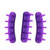 Rolabling 3pcs False Nail Art Tips Practice Display Stand Tool with 10 pcs False Nail Tips for Gel Nail Polish DIY Nail Training Tools (Purple)