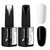 VENALISA 2Pcs 15ml Black White Gel Nail Polish Kit, Nail Gel Polish Set Soak Off UV LED Nail Art Starter Manicure Salon DIY at Home