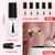 AHIER Nail Polish Bottles, Empty Nail Polish Bottles with Brush Cap (5ml 5P)