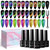 SUPWEE Cat Eye Gel Nail Polish with Magnet 9D Galaxy Cateye Manicure Soak Off UV DIY Salon Home Gift 12 Colors 7ml(0.24fl oz)