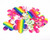 yueton 20pcs Flower Shape Colorful Printing Style Double Sided Nail Files Emery Board Cosmetic Manicure Pedicure Tool